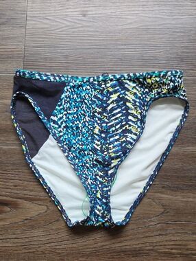 Nwot Vince Camuto Swim Blue Mesh Side Swim Bottom Size Small